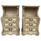 French Rococo Style Carved Nightstands with Open Shelves, 1930s, Set of 2, Image 1