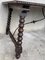 19th Baroque Spanish Farm Trestle Lyre Leg Dining Room Table with Forged Iron 11