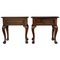 20th Century French Nightstands with Drawer & Claw Feet, Set of 2, Image 1