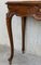 20th French Century Marble Top Walnut Console Table with Drawer 9