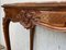 20th French Century Marble Top Walnut Console Table with Drawer 7