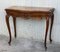 20th French Century Marble Top Walnut Console Table with Drawer 3