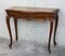 20th French Century Marble Top Walnut Console Table with Drawer, Image 3