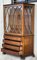 French Art Nouveau Fruitwood Wooden Showcase Vitrine with 4 Drawers 7