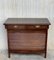 Art Deco Lady Desk with Hidden Roll, Low Compartment & 2 Drawers 2