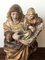 Sainte Anne Sculptée et Peinte Polychrome avec l'Enfant Marie, Espagne, 16ème Siècle 2