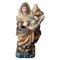 Sainte Anne Sculptée et Peinte Polychrome avec l'Enfant Marie, Espagne, 16ème Siècle 1
