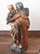 Sainte Anne Sculptée et Peinte Polychrome avec l'Enfant Marie, Espagne, 16ème Siècle 3