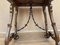 19th Century Spanish Side Table with Hand-Carved Lyre Leg and Iron Stretcher 8