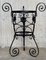 20th Century Black Wrought Iron Painted Adjustable Plant Stands, Set of 2 5