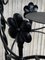 20th Century Black Wrought Iron Painted Adjustable Plant Stands, Set of 2 9