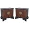 Mid-Century Modern Front Nachttische mit Original-Hardware, 2er Set 1