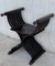 19th Century Carved Walnut Folding Scissors Savonarola Chairs, Set of 4, Image 10
