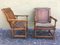 19th Century Convertible Monks Chair & End Table, Set of 2 5
