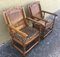 19th Century Convertible Monks Chair & End Table, Set of 2 2