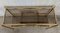 Mid-Century Modern Italian Faux Bamboo Gilt Metal Console with Smoked Glass 7