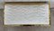 Mid-Century Modern Italian Faux Bamboo Gilt Metal Bench with White Velvet, Image 8