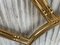 Mid-Century Modern Italian Faux Bamboo Gilt Metal Queen Headboard, Image 6