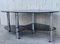 Mid-Century Oval Center Table in Black Glass Tops & Chrome, Image 8