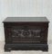 19th Spanish Baroque Walnut Trunk with Handcarved Decoration 3