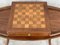 20th Century Regency Style Oval Walnut Chess Game Table with 2 Drawers 9