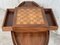 20th Century Regency Style Oval Walnut Chess Game Table with 2 Drawers 8