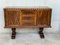 20th Century French Walnut Buffet with 2 Doors & 3 Central Drawers 6