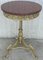19th Spanish Bronze & Brass Gilted Side Table with Red Marble Top 2