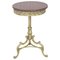 19th Spanish Bronze & Brass Gilted Side Table with Red Marble Top, Image 1
