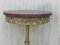 Tavolino dorato in bronzo e ottone con ripiano in marmo rosso, Spagna, Immagine 6