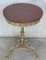 19th Spanish Bronze & Brass Gilted Side Table with Red Marble Top, Image 3