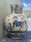 Blue and Yellow Painted & Glazed Earthenware Continental Talavera Urn 5
