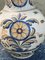 Blue and Yellow Painted & Glazed Earthenware Continental Talavera Urn 8