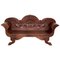 20th Century Spanish Carved Back & Legs Garden Bench or Settee with Curved Arms, Image 1
