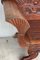 20th Century Spanish Carved Back & Legs Garden Bench or Settee with Curved Arms, Image 4