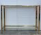 Mid-Century Modern Brass Side Table & End Console Table in Glass, Set of 2, Image 17