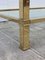 Mid-Century Modern Brass Side Table & End Console Table in Glass, Set of 2 14