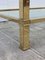 Mid-Century Modern Brass Side Table & End Console Table in Glass, Set of 2, Image 14