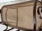 Sofá de madera curvada con asiento de caña, siglo XX, Imagen 12