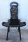 Vintage Spanish Sgabello Carved Side Chair or Stool, Image 3