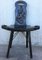 Vintage Spanish Sgabello Carved Side Chair or Stool 2