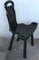 Vintage Spanish Sgabello Carved Side Chair or Stool 6
