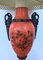 Lámparas de mesa Sang De Boeuf rojas con motivos ornamentales, siglo XX. Juego de 7, Imagen 10