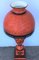 Lámparas de mesa Sang De Boeuf rojas con motivos ornamentales, siglo XX. Juego de 7, Imagen 6