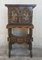 20th Century Carved and Polichromed Cabinet Bar on Stand Varqueno, Spain 4