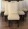 Art Deco Dining Chairs with Upholstery, Italy, Set of 6 12