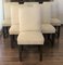 Art Deco Dining Chairs with Upholstery, Italy, Set of 6, Image 12