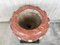 Pink Marble Hand-Carved Planter with Serpentine White Inlays 7