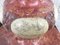 Macetero de mármol rosa tallado a mano con incrustaciones serpentinas en blanco, Imagen 13