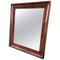 19th Antique Bevelled Frame Burl Mahogany Mirror 1